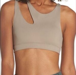 EUC alo Yoga Peak Sports Bra Taupe Sports Bra Size Medium